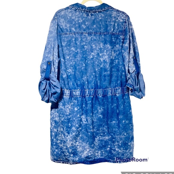 Ko Ko Ailis Cotton Chambray Tunic/Mini Dress Size 3X - Picture 2 of 6